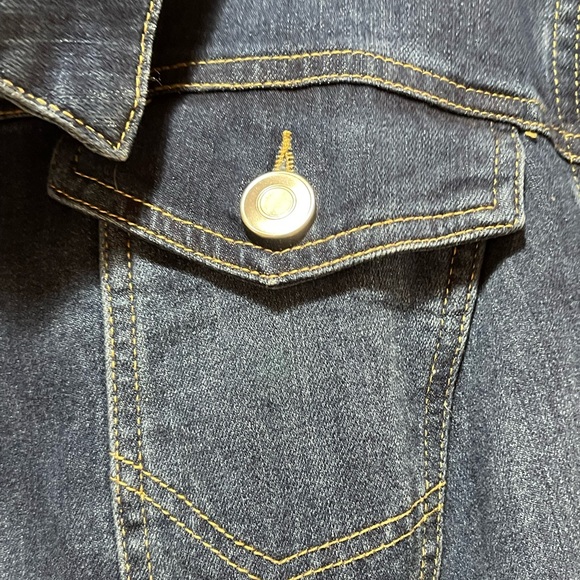 Catherines Demin Jacket Button Front 3X - Picture 4 of 10